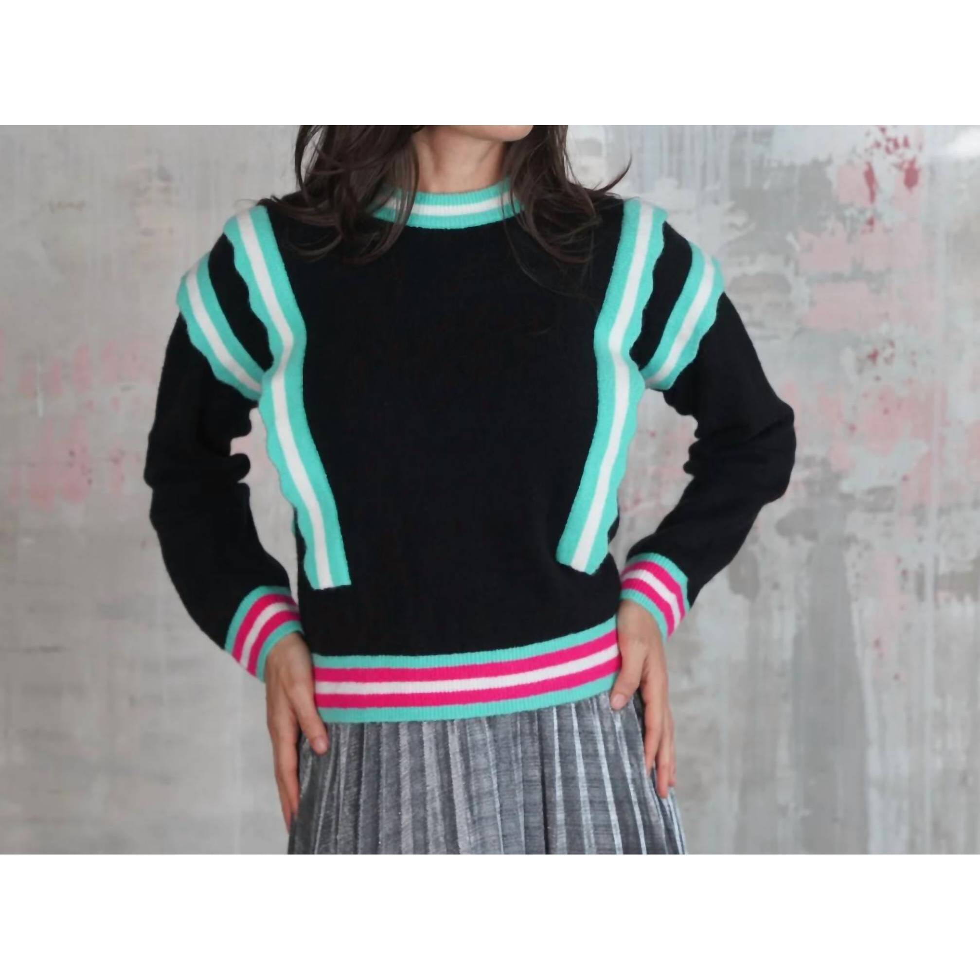 New The House Of Perna Bonnie Sweater In Black